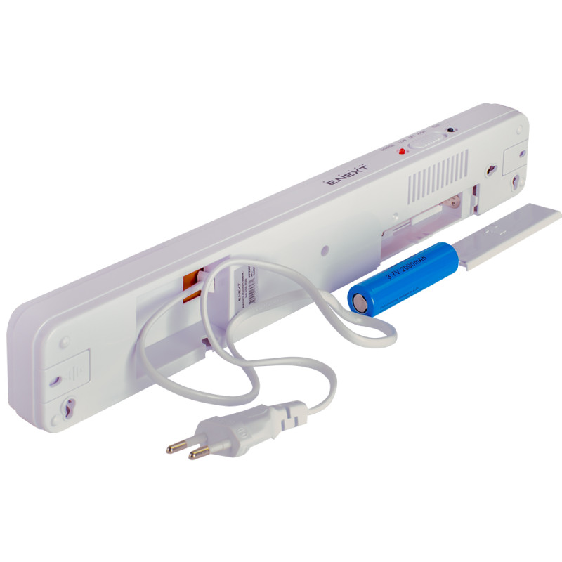LED Светильник аварийный 3W 230V 200lm 6часов Li-ion 342x29x55mm IP20 [l0680002] E.NEXT e.emerg.stand.9860K.led.3/6h.IP20