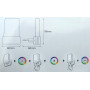 Ночник 0.3W 220V RGB 2700-6000K 60x90x60mm [4058075266841] Ledvance LUNETTA Shine с датчиком освещенности