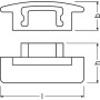 Торцева заглушка для профілю PF03 , Ledvance [4058075277632], Ледванс