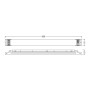 LED драйвер 2X7-26W 220-240V 25X1 выходная 20-45V DALI-P IP20 для LED ламп T5, T8 [4099854295171] DR EXTERNAL OSRAM