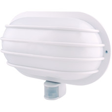 Светильник 60W 220V E27 настенный с датчиком движения 180° IP44 264х102mm белый [s061026] E.NEXT e.sensor.lum.69.e27.white