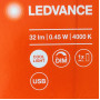 Нічник 0.45W 5V 32lm 4000K 65x18mm [4058075399686] Ledvance DOT-it Touch на акумуляторі DIM