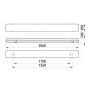Светильник люминесцентный линейный 58W 220V G13 1560x100x100mm IP65 [l001080] E.NEXT e.lum.cpw.1.58.new