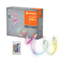 LED лента с пультом и аккумулятором RGB 14W 220V 1300lm 3000K IP20 DIM [4099854095443] 5000х2х10mm LEDVANCE