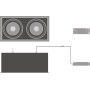 Прожектор с диодами sp multi 2x30w/4000k, fl белый/ черный, Ledvance [4058075113985] Ледванс