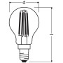 Лампа светодиодная 6.5W 220V 806lm 2700K E14 DIM 45х77mm груша [4058075447875] led classic P OSRAM