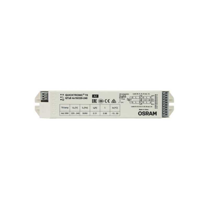 4x18 ЭПРА для люминесцентных ламп T8 220-240V IP20 [4008321863362] QTZ8 Osram