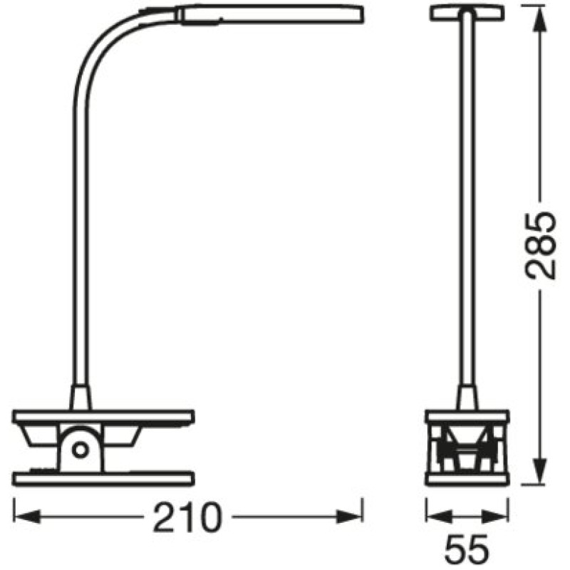 Настольная лампа 5.2W 5V 130lm 4000K DIM [4099854507496] Osram PANAN CLIP SQUARE