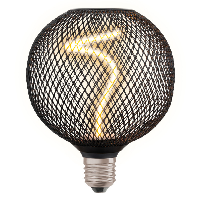 Лампа світлодіодна вінтажна 3.5W 220V 130lm 1800K E27 DIM 125x150mm філаментна [4058075840287] OSRAM LED DECO SPIRAL G125 BLACK