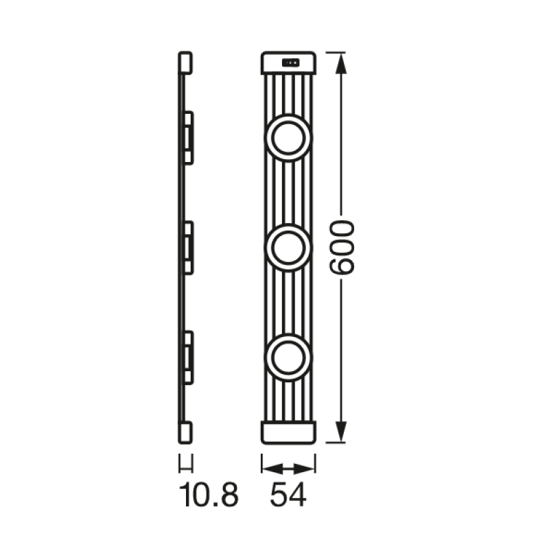 Светильник мебельный 9.50W 220V 600lm 4000K 645x59x71mm [4058075575677] Ledvance LINEAR LED MAGNET в розетку