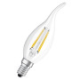 Лампа філаментна 3,4W 230V 470lm 2700K E14 DIM 35x121mm свічка [4058075602830] LED CL BA 40 OSRAM