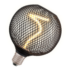 Лампа светодиодная винтажная 3.5W 220V 130lm 1800K E27 DIM 125x150mm филаментная [4058075840287] OSRAM LED DECO SPIRAL G125 BLACK