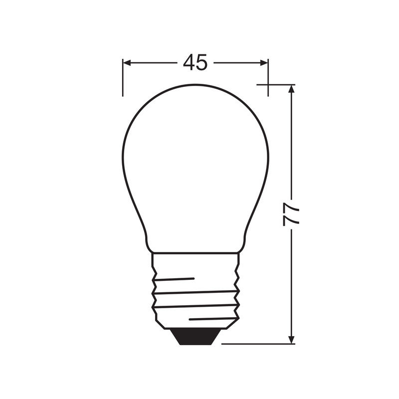 Лампа LED 6,5W 230V 806lm 4000K E27 45x77mm груша [4099854547379] Value CL P60 Osram