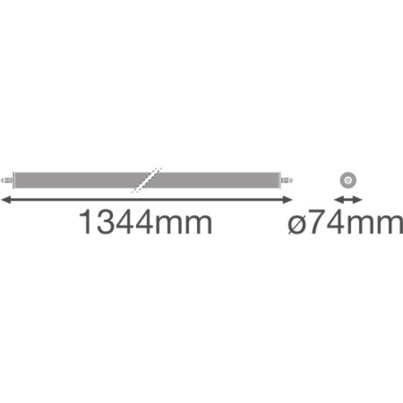 Cветильник LED линейный 22W 220V 2800lm 4000K ø74x1344mm IP67 [4058075452114] Ledvance DP SPECIAL 1200 WT