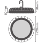 LED Светильник для высоких пролетов 133W 220V 16000lm 4000K ⌀220x50mm IP65 [4058075708181] Ledvance Highbay Compact V