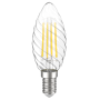 Лампа светодиодная винтажная 5W 220V 3000К E14 35x97mm филаментная [LLF-CT35-5-230-30-E14-CL] серия 360° УЕК