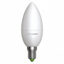 Лампа светодиодная 6W 220V 520lm 3000K Е14 37х102mm свеча [4260484996480] LED-CL-06143(P) EUROLAMP