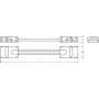 TW Конектор стрічки 3-контактний з кабелем 50 мм superior, Ledvance [4058075451384], Ледванс