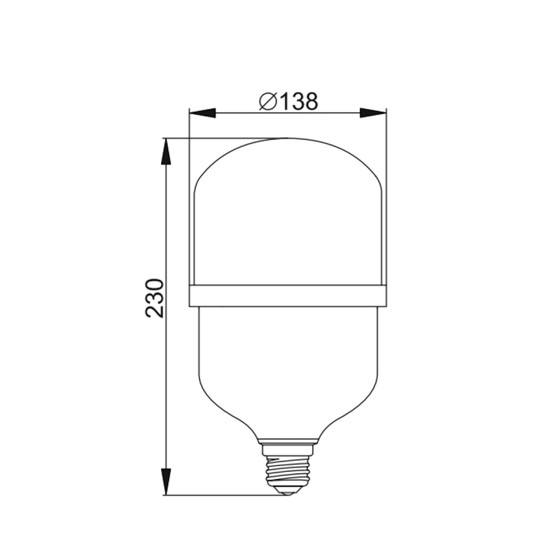 Лампа светодиодная 48W 220V 4500lm 4100K E27/E40 138х230mm сверхмощная [LLA-HP-048-230-41-E27-40] ALFA HP УЕК