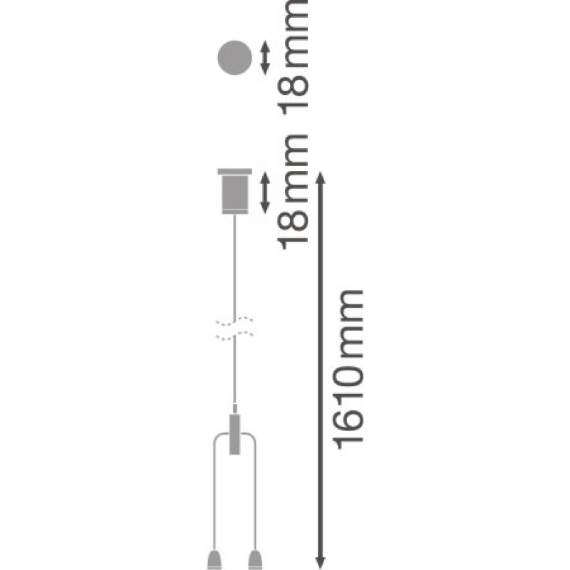 Подвесной комплект для светильника ln indv, suspension wire, Ledvance [4058075133327] Ледванс