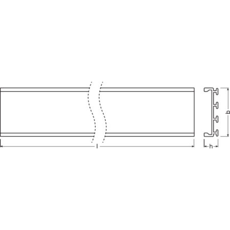 Широкий U-подібний профіль 1000x26.0x7.4 , Ledvance [4058075278103], Ледванс