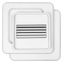 LED светильник потолочный с вентилятором 55W 230V 3100lm 3000-6500K IP20 553x553x157mm DIM пульт управления [4099854445613] Osram FAN GRILL