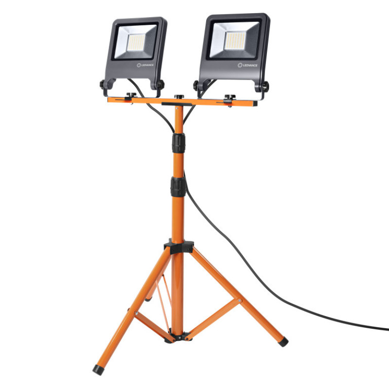 Прожектор LED 2x50W 230V 9000lm 4000K 1800x780x680mm IP65 со штативом [4099854572258] Osram Worklight Tripod