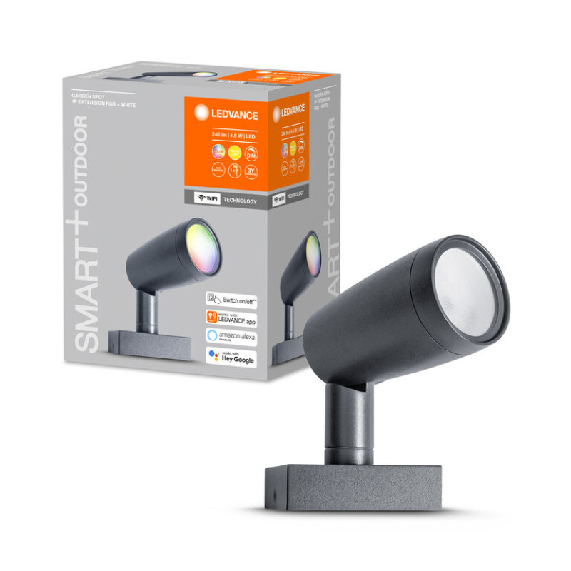 SMART світильник вуличний 4.5W 220V 240lm 3000K RGBW WIFI 145x295x90mm [4058075478398] Ledvance Garden Spot