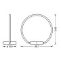Настольная лампа 10W 220V 1200lm 3000K 367x150x349mm DIM [4058075842120] Ledvance DECOR AURA TABLE