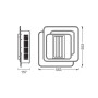 LED светильник потолочный с вентилятором 55W 230V 3100lm 3000-6500K IP20 553x553x157mm DIM пульт управления [4099854445613] Osram FAN GRILL
