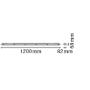Cветильник LED линейный 46W 220V 6400lm 4000K 1500x82x68mm IP65 з датчиком движения [4058075541986] Ledvance DP S 1500