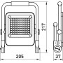 Прожектор LED 10W 220V 600lm 4000mAh IP65 205x37x217mm на аккумуляторе [l0790013] E.NEXT e.LED.flood.stand.emerg.10