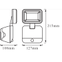 Светильник 4W 6V 260lm 4000K IP54 127x108x215mm [4058075227347] Ledvance BATTERY LED SPOTLIGHT SINGLE