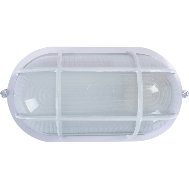 Світильник 60W 230V E27 IP54 овальний 213х100х107mm білий [l002012] E.NEXT e.light.1403.1.60.27.white