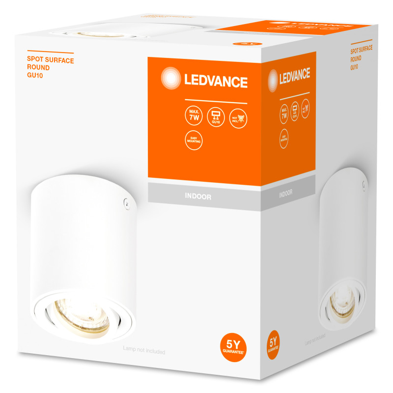 Світильник спотовий світлодіодний SURFACE 220V GU10 [4058075758667] 80х95mm ledvance