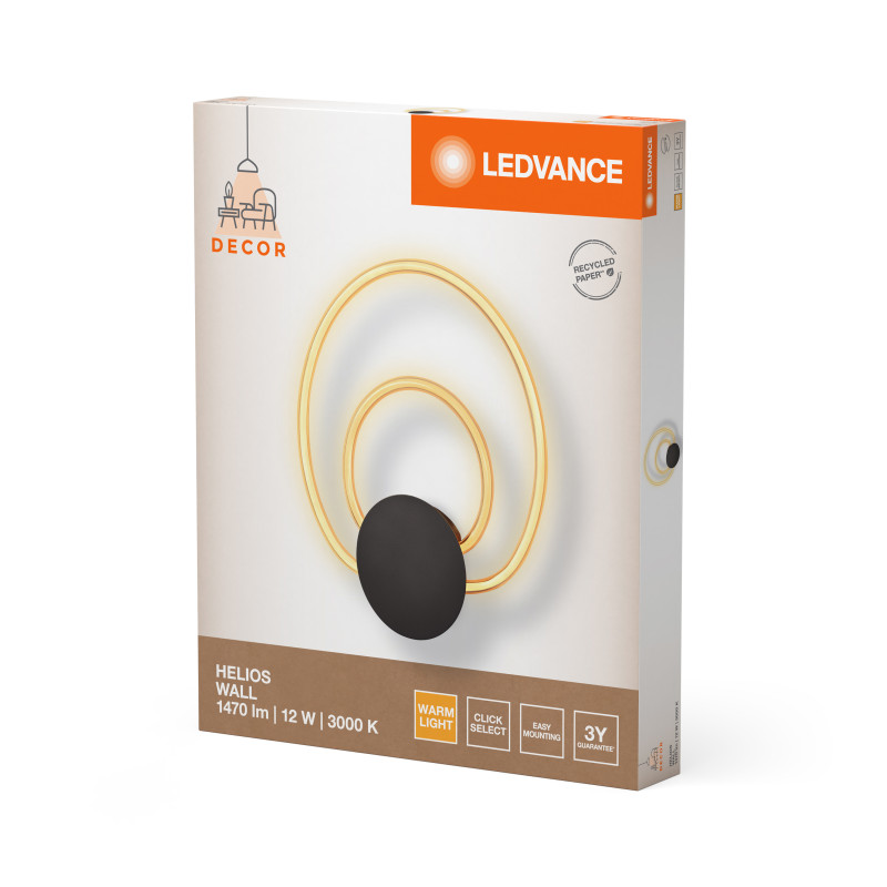 LED Светильник накладной 12W 220V 960lm 3000K 335x39x416mm [4058075842144] Ledvance DECOR HELIOS WALL