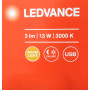 Ночник 13W 220V 3lm 3000K 80x90mm [4058075266902] Ledvance LUNETTA EDGE USB A&C с датчиком освещенности