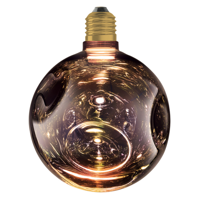 Лампа LED 3,5W 230V 300lm 2700K E27 150x190mm [4099854607370] Flat Décor Medium Black Osram