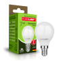 Лампа светодиодная 7W 220V 630lm 3000K E14 45x81mm шар [4262380665002] EUROLAMP LED-G45-07143(P)