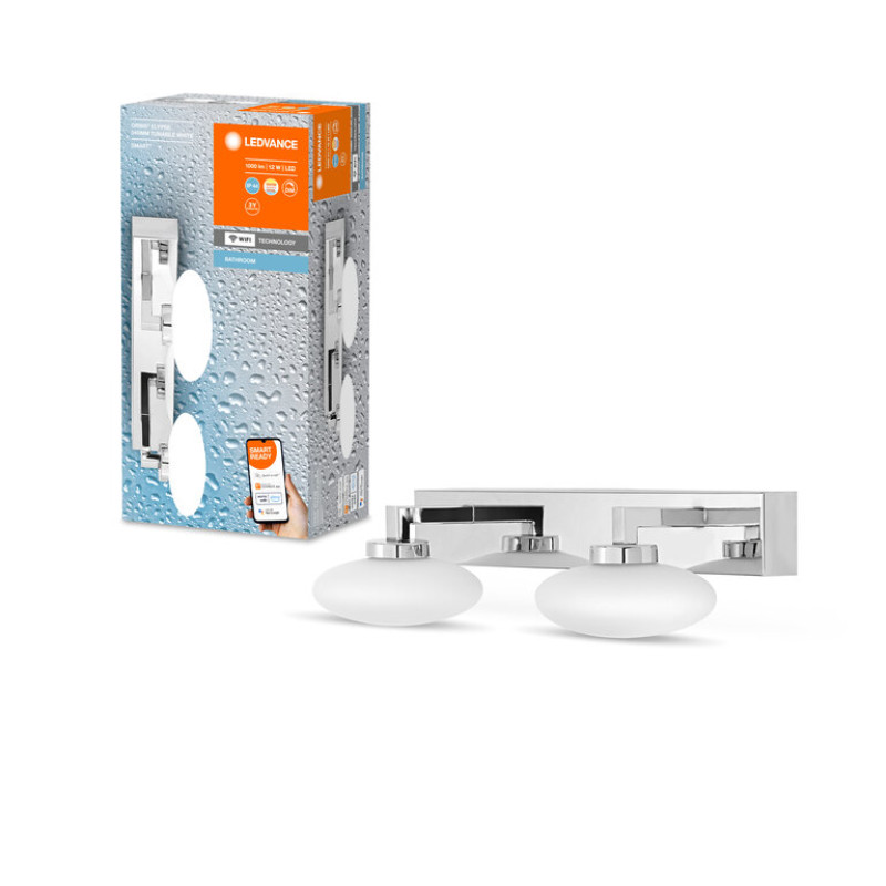 SMART світильник настінний 12W 220V 800lm 3000-6500K WIFI 340x166x88mm [4058075573963] Ledvance ORBIS WALL ELY