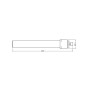 Лампа светодиодная 6W 220V 700lm 4000K G23 220x32.3mm прямая [4058075558083] OSRAM DULUX LED S EM&AC MAINS