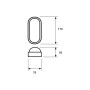 LED Светильник накладной 12W 220V 930lm 5000K 235° IP65 170х70х50mm с датчиком движения [4262380664678] LED-NLS-12/50(G10) EUROLAMP