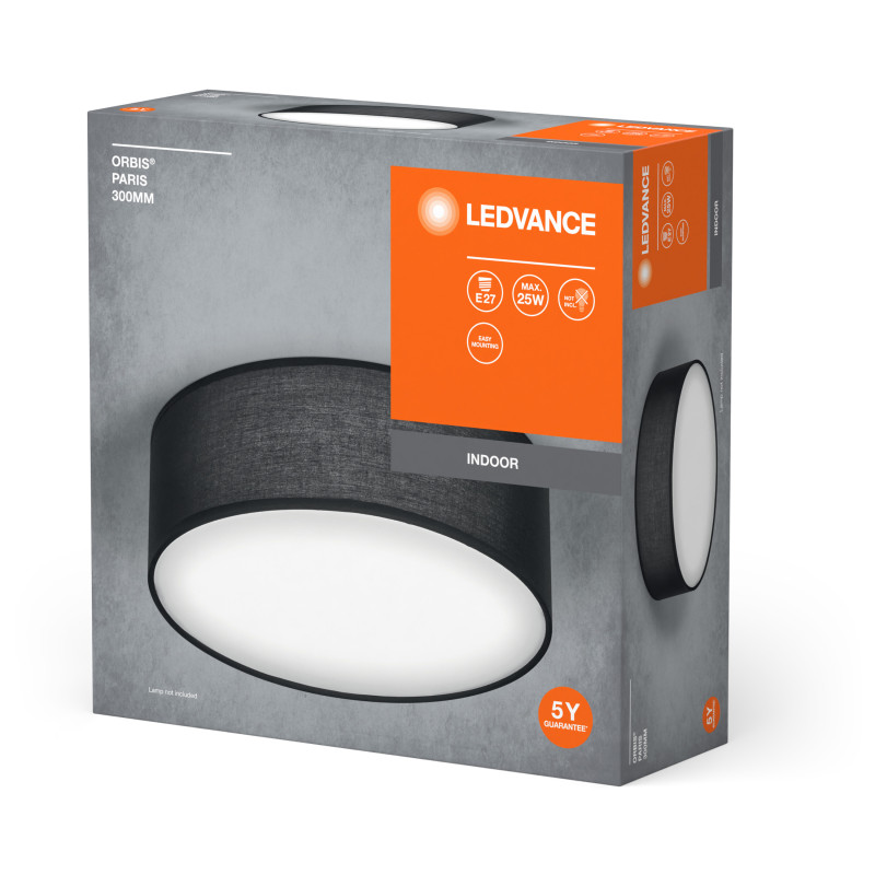 LED Светильник накладной 1хE27 220V 105х300mm [4058075828988] LEDVANCE ORBIS PARIS