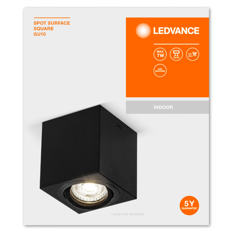 Светильник спотовый светодиодный SURFACE 220V GU10 [4058075758681] 80х95х80mm ledvance