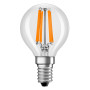Лампа LED филаментная 4.2W 230V 470lm 2700K E14 45x78mm DIM шар [4099854065750] LEDVANCE LED CL P40