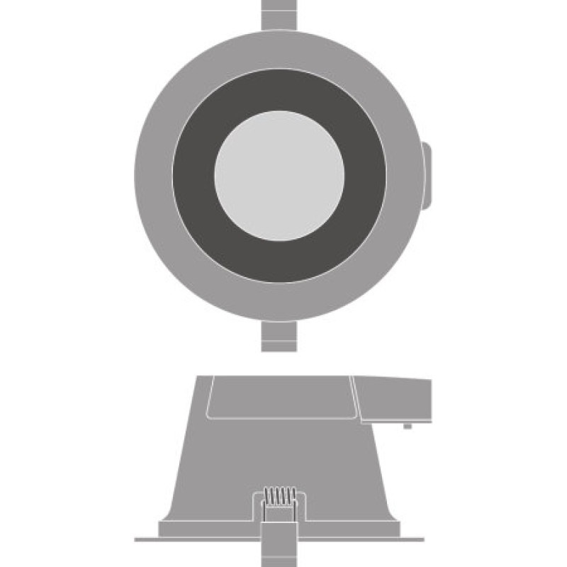 Встраиваемый LED светильник 13W 220V 1110lm 5700K ⌀145mm IP54 белый [4058075104068] Ledvance DL Comfort DN130