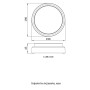 LED Світильник накладний 12W 230V 840lm 6500K 190x45mm IP54 [l0810112] E.NEXT e.LED.rondo.12.6500.white