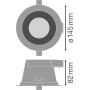Встраиваемый LED светильник 13W 220V 1110lm 5700K ⌀145mm IP54 белый [4058075104068] Ledvance DL Comfort DN130
