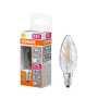 Лампа филаментная 3,4W 230V 470lm 4000K E14 DIM 35x100mm свеча [4058075602854] LED CL BW 40 OSRAM