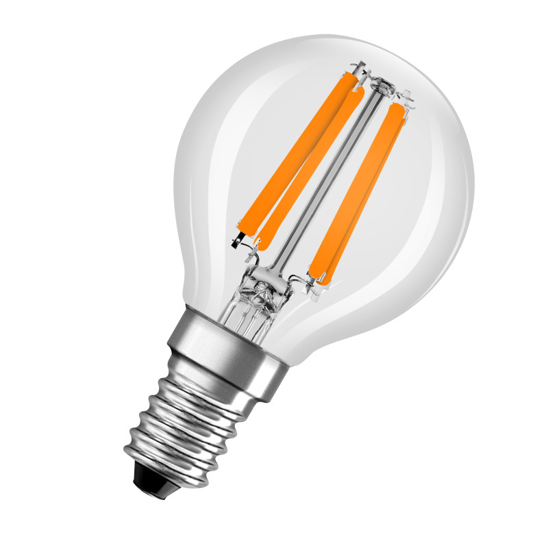 Лампа LED филаментная 4.2W 230V 470lm 2700K E14 45x78mm DIM шар [4099854065750] LEDVANCE LED CL P40
